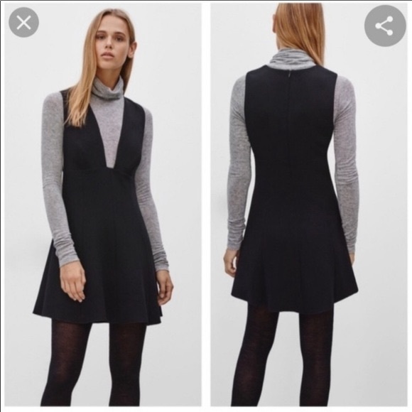 Aritzia Wilfred Suede Mini Dress in Black - Picture 9 of 10